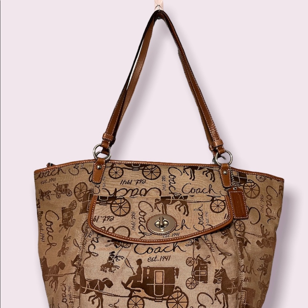 Coach Leah Horse and Buggy Tote
